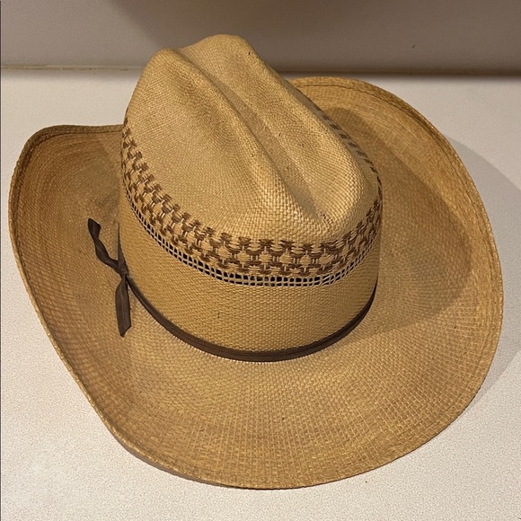 Tanbark Other - Cowboy hat, TanBark Men's Tan and Brown Woven Hat